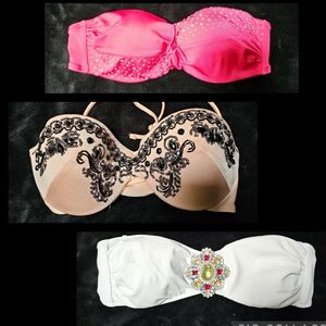 Lot of 3! 34B Victoria's Secret swimsuit bikini tops